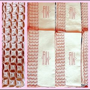 8 Linen Vintage Napkins